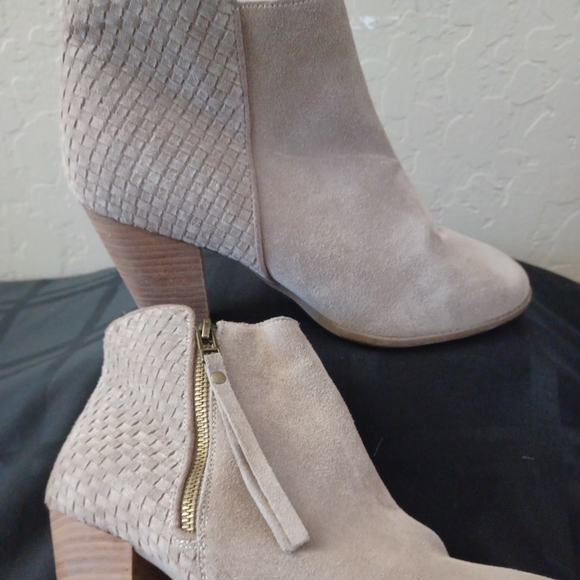 Sole Society Taupe Suede Booties - Picture 2 of 3